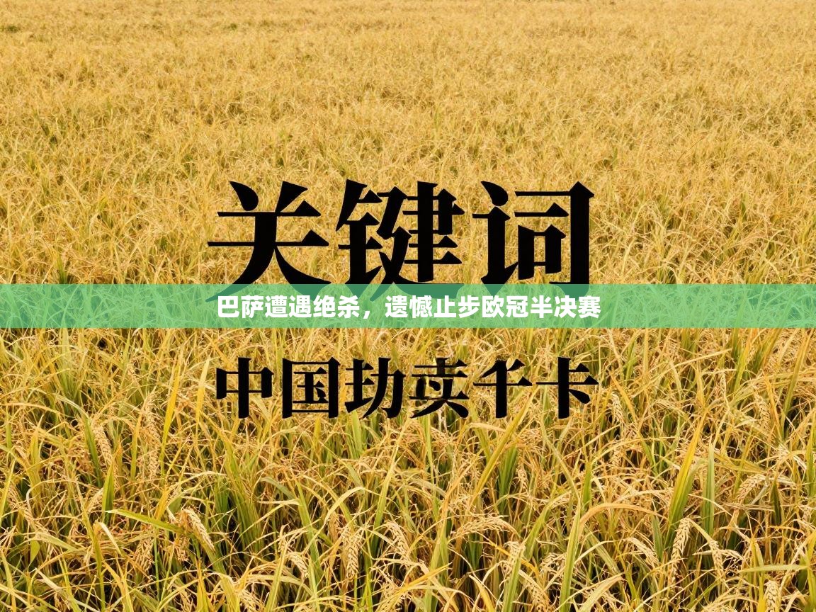 巴萨遭遇绝杀，遗憾止步欧冠半决赛  第1张